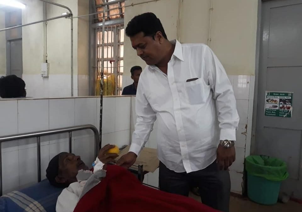 Fruits were distributed to the patients….!