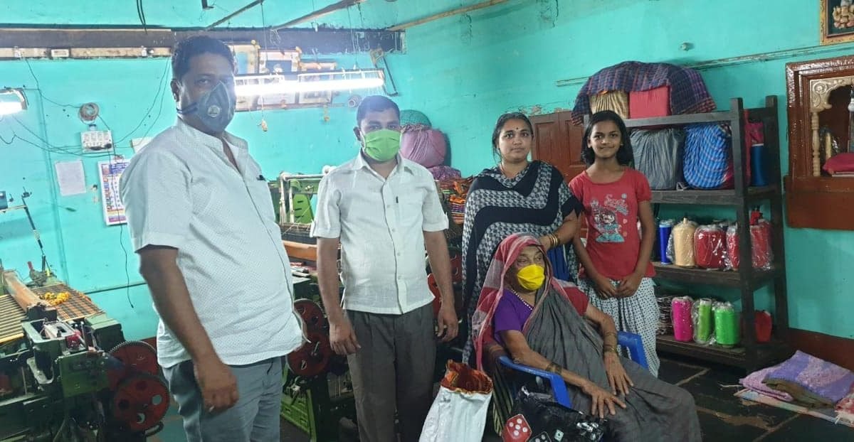 Distributed grocery kits to few nekar families…….