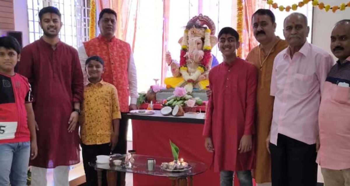 Celebrating Ganesh Chaturthi @our Residence.!!!